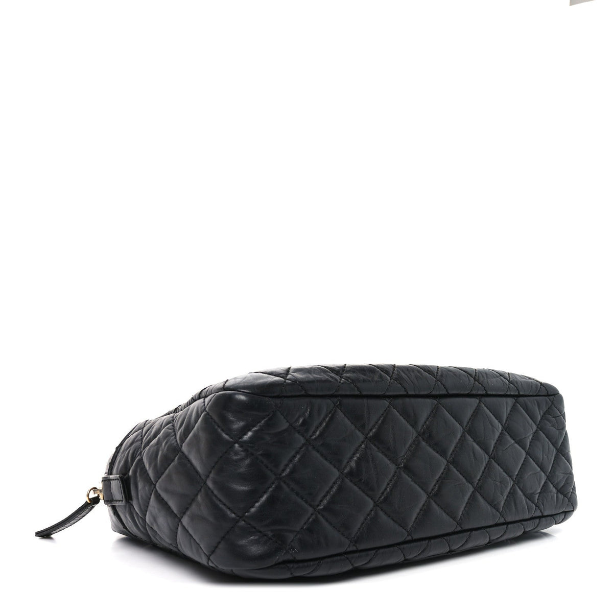 Aged Calfskin Quilted Medium Reissue Camera Case Black