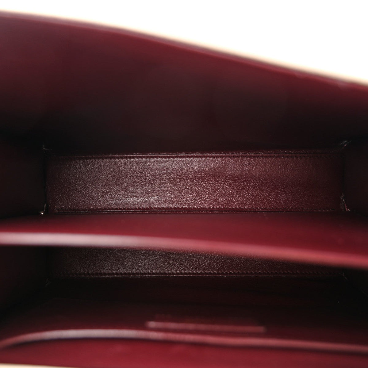 Smooth Calfskin Medium Classic Monogram Cassandra Top Handle Crema Soft Rouge Legion