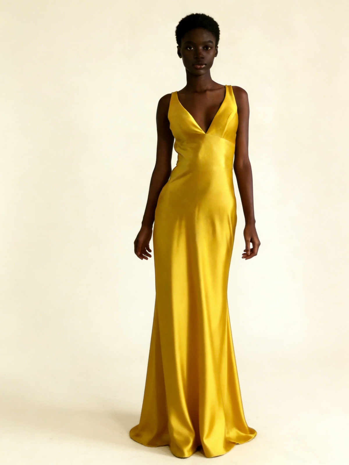 Turquoise V Neck Backless Mermaid Satin Long Formal Party Dress, MD7979