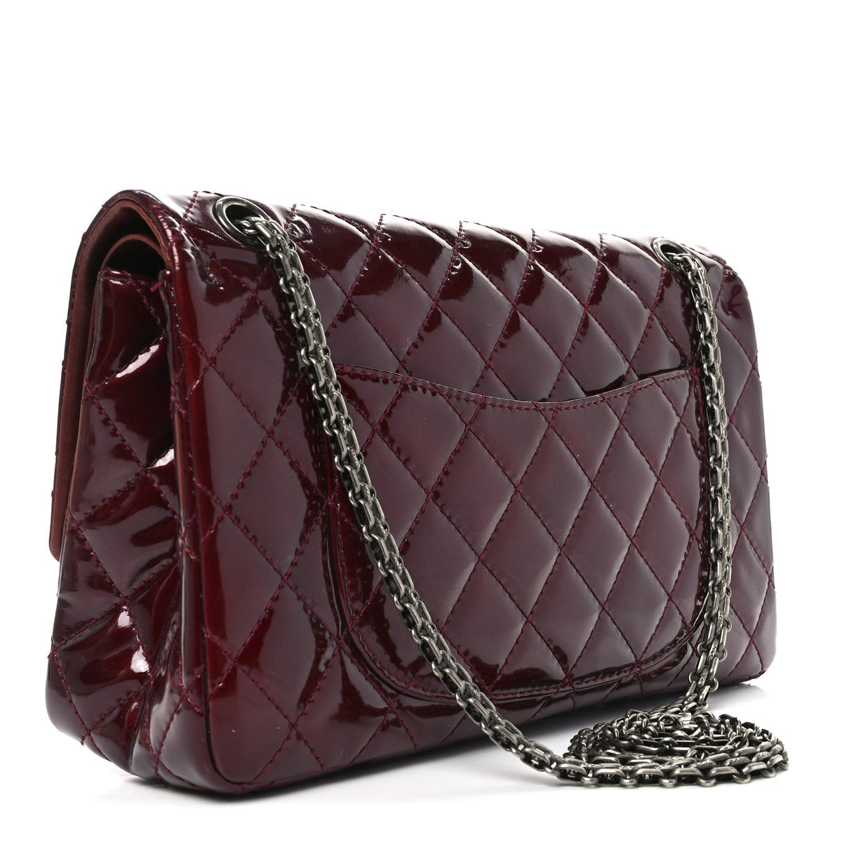 Patent Quilted 2.55 Reissue 226 Flap Burgundy