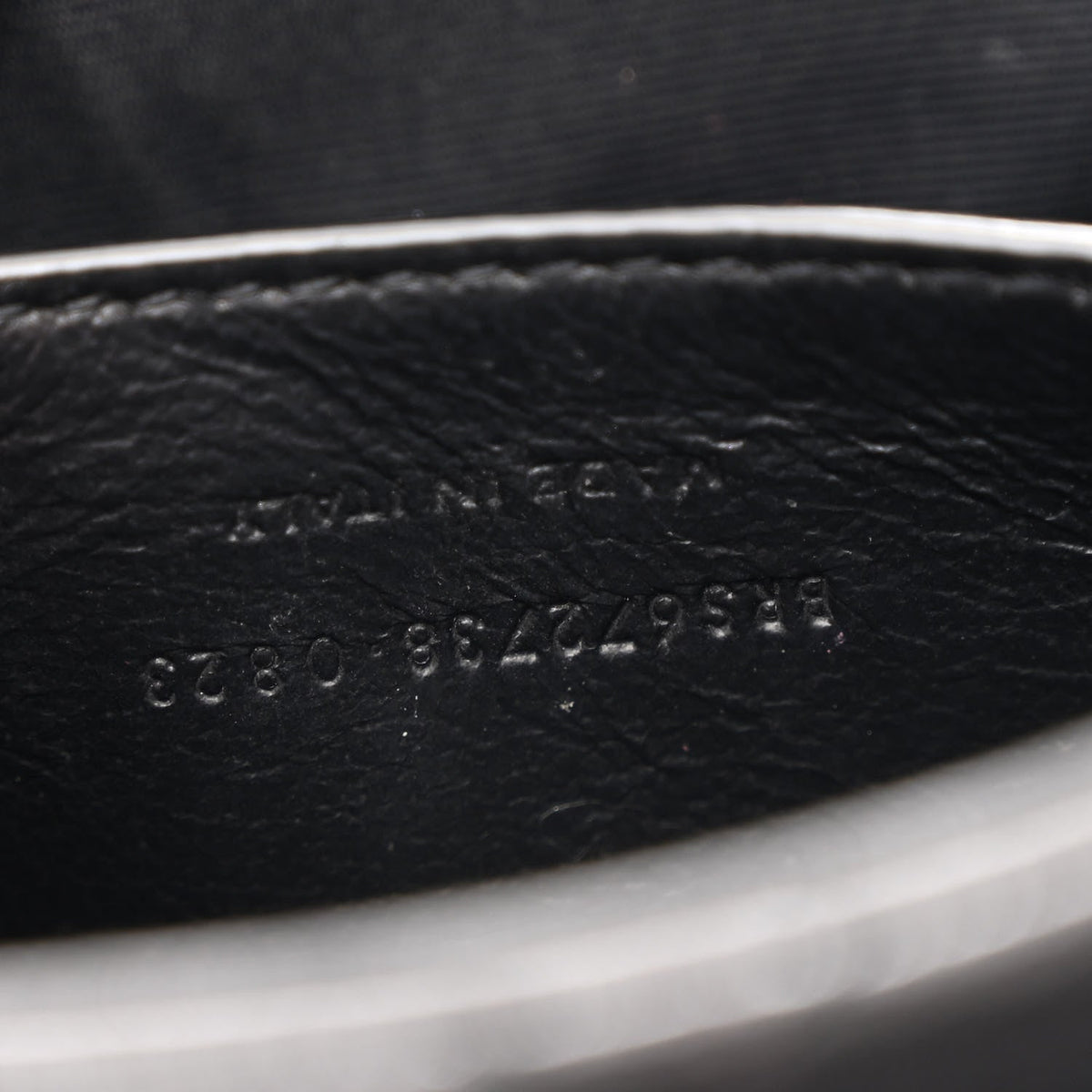 Lambskin Quilted Monogram Mini Nolita Black
