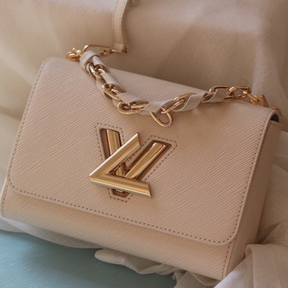 LOUIS VUITTON TWIST PM BAG PINK 23CM