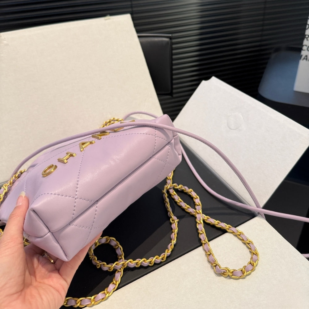 CHANEL 22 MINI HANDBAG LIGHT PINK 23CM AS3980 B08037 NY558