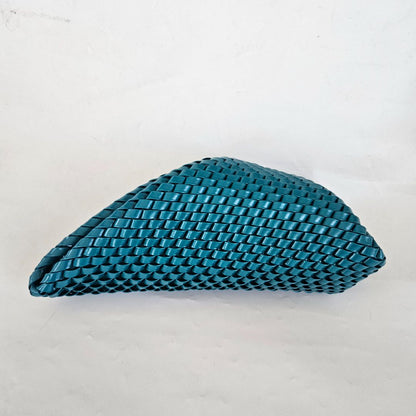 Bottega Veneta Leather Intrecciato Structure Clutch Bag