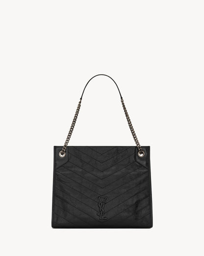 SAINT LAURENT NIKI SHOPPING IN VINTAGE LEATHER