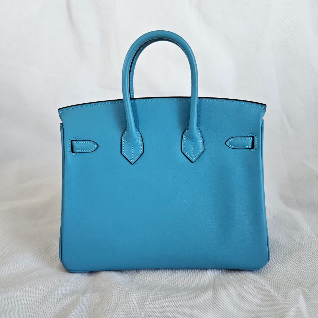 Hermès Ciel Swift Birkin 25 with Gold hardware