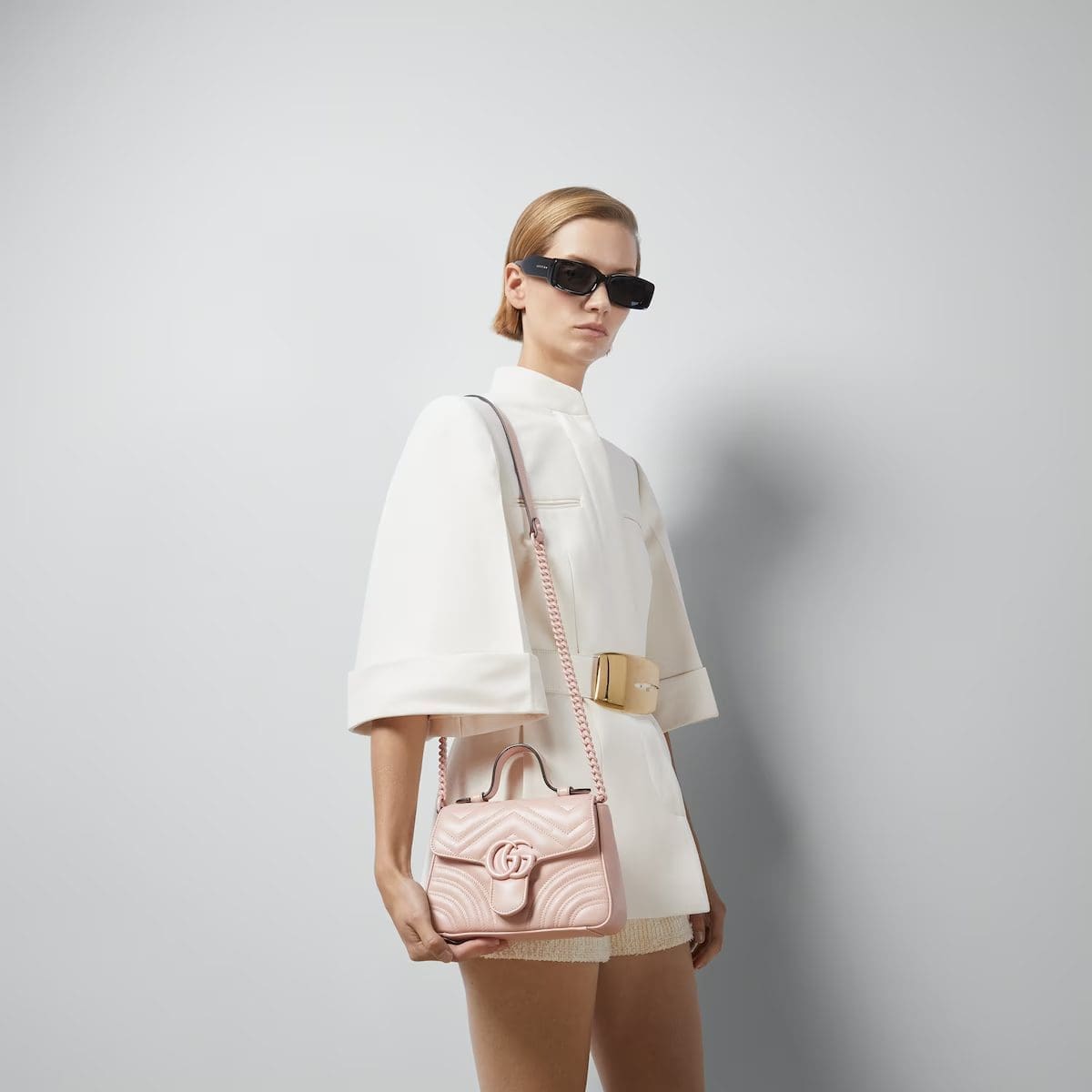 GUCCI MARMONT MINI TOP HANDLE BAG