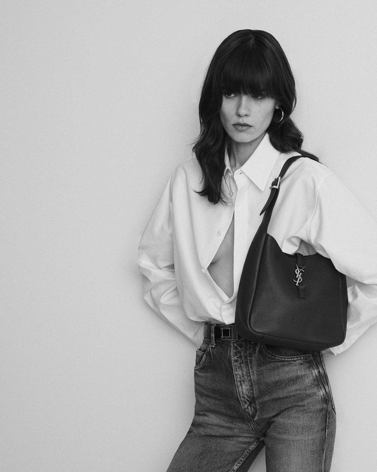 Saint Laurent LE 5 À 7 supple small in suede