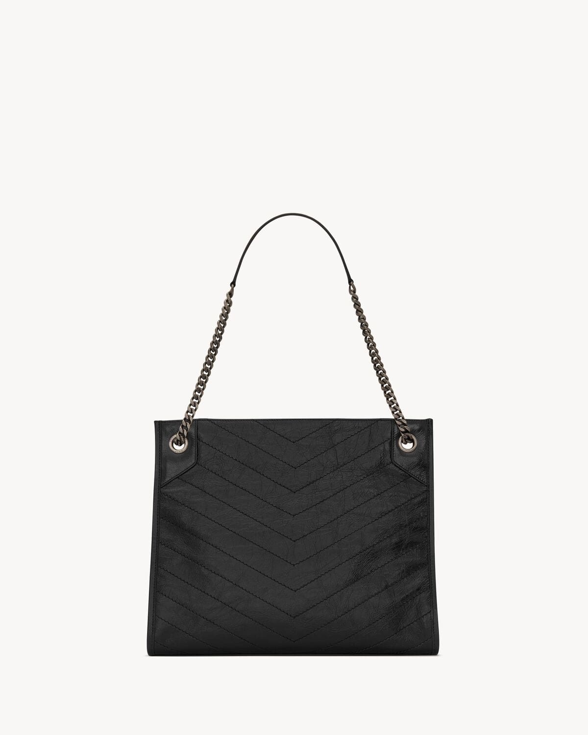 SAINT LAURENT NIKI SHOPPING IN VINTAGE LEATHER