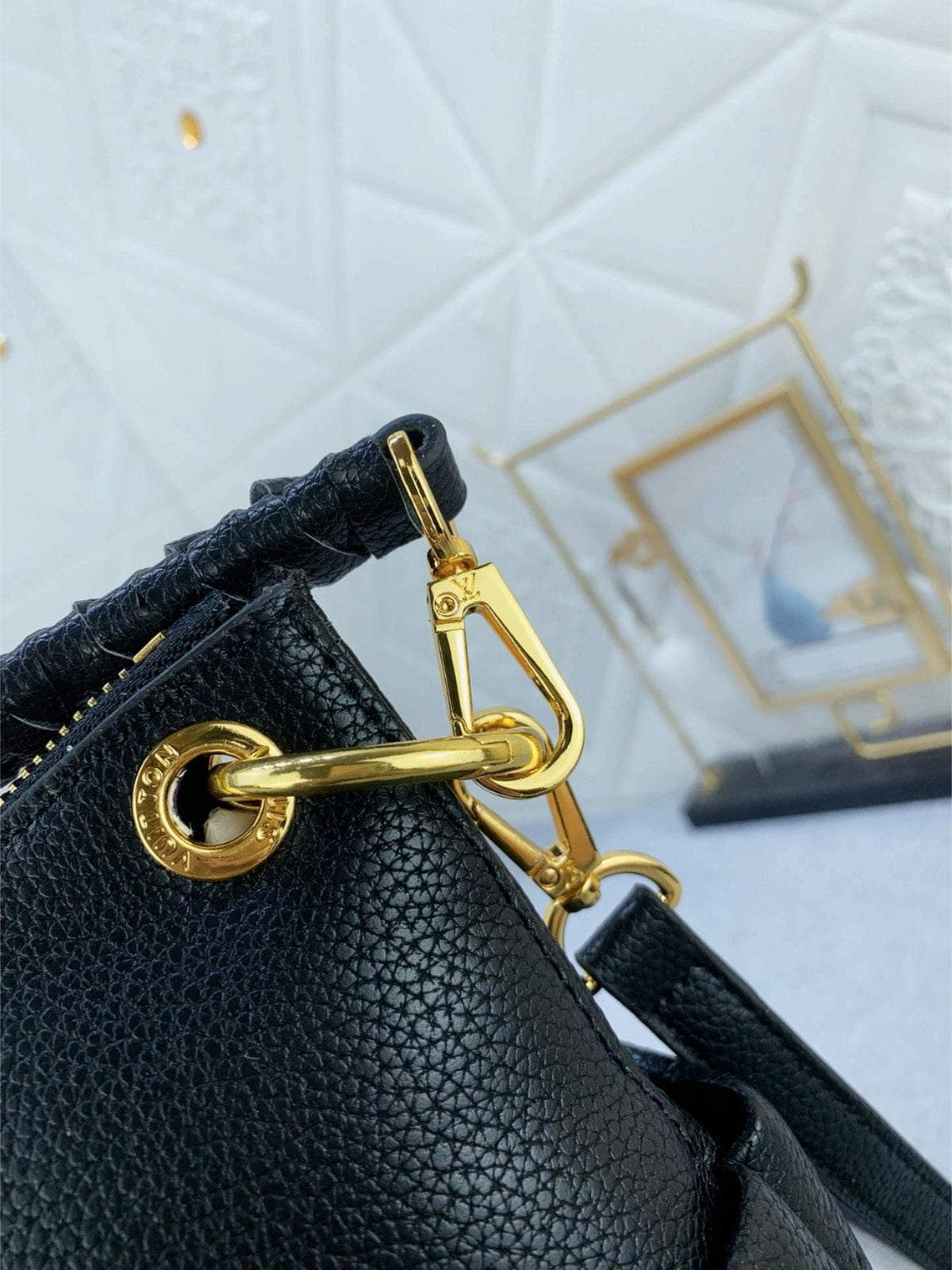 Louis Vuitton MAIDA HOBO MONOGRAM EMPREINTE LEATHER IN BLACK