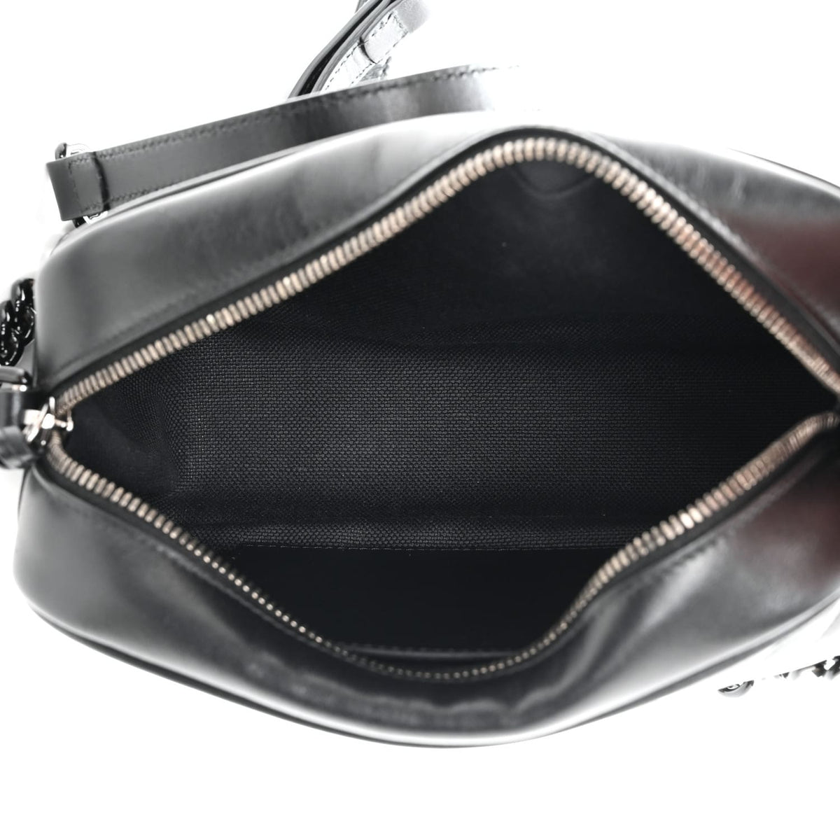 Gucci Calfskin Matelasse Monochrome Small GG Marmont Chain Shoulder Bag Black