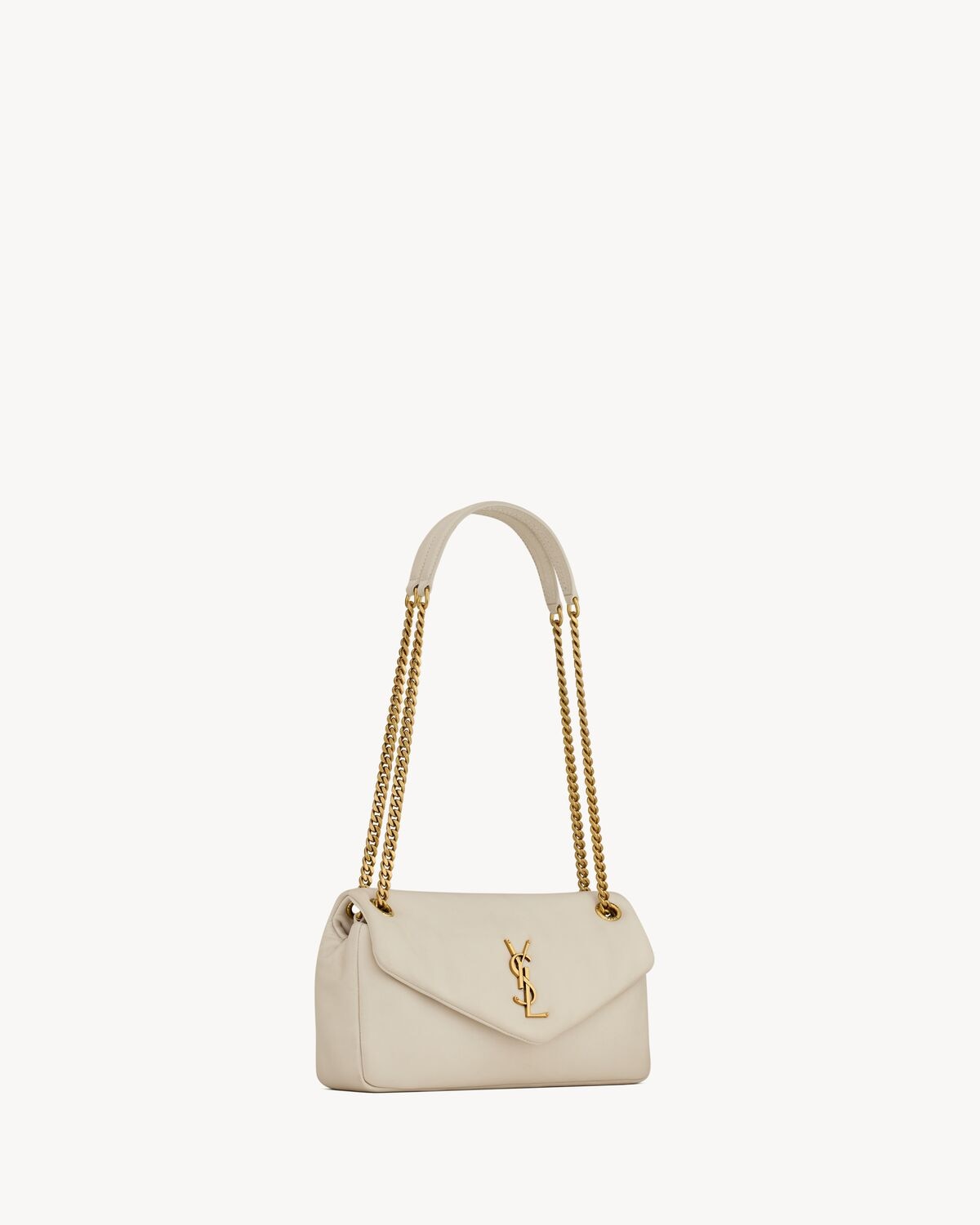 Saint Laurent Calypso small in plunged lambskin