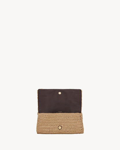 Saint Laurent kate 99 tassel in raffia