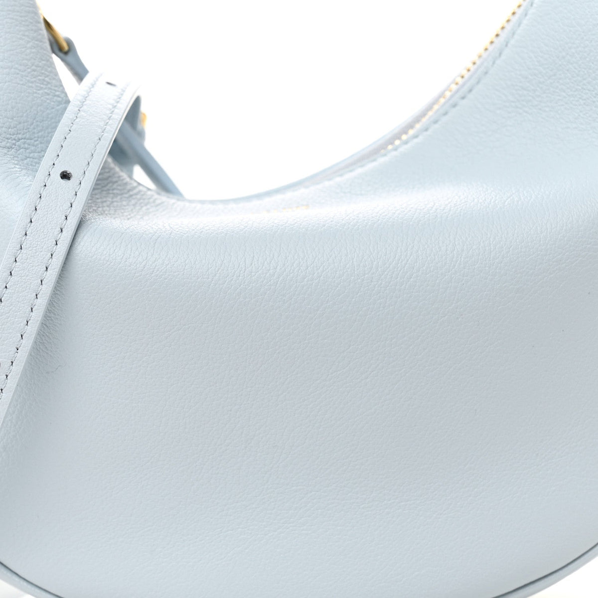 Supple Grained Calfskin Teen Lulu Shoulder Bag Glacier