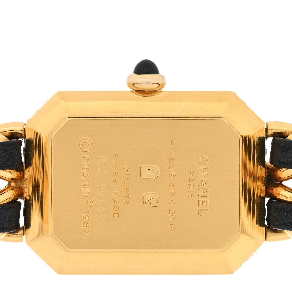 Stainless Steel Lambskin 20mm Chain Premiere Quartz Watch Gold XL