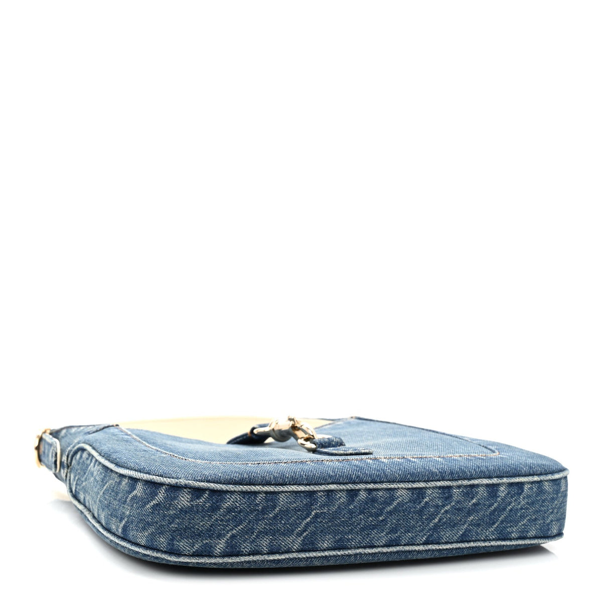 Denim Small Jackie Shoulder Bag Blue Denim
