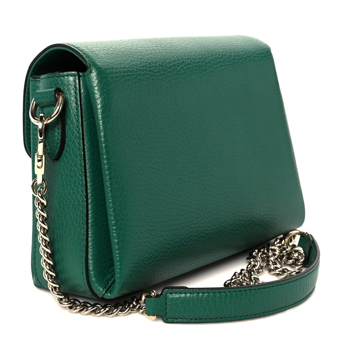 Dollar Calfskin Interlocking G Crossbody Bag Emerald