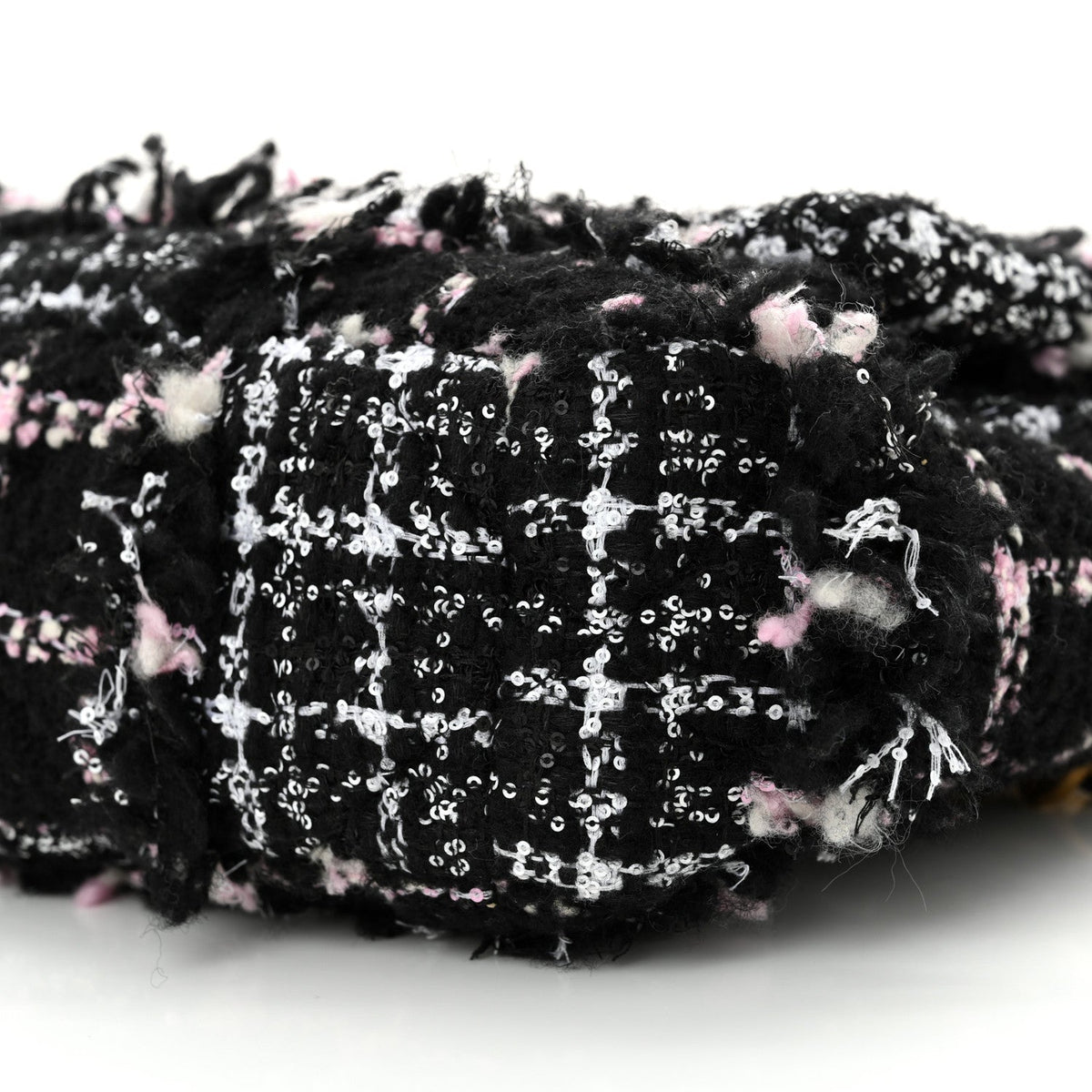 Tweed Sequin Quilted Medium Chanel 19 Flap Black Multicolor