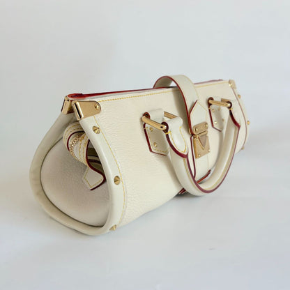 Louis Vuitton Epanoui PM cream leather tote bag