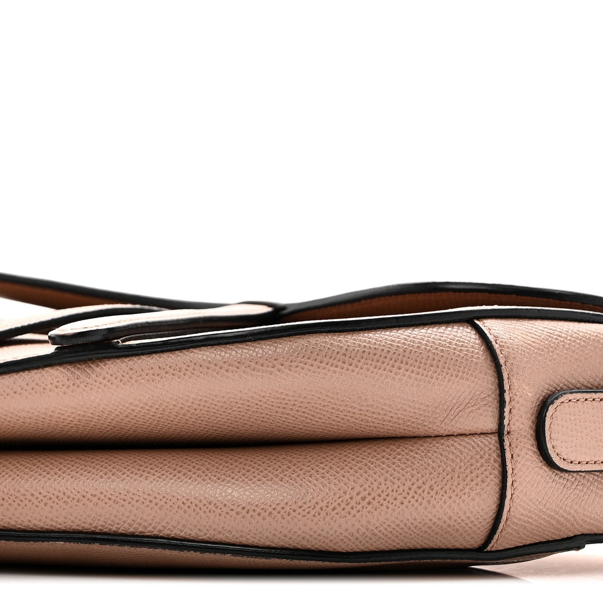Grained Calfskin Saddle Bag Blush