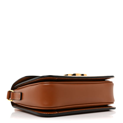 Calfskin Triomphe Canvas Teen Triomphe Bag Tan