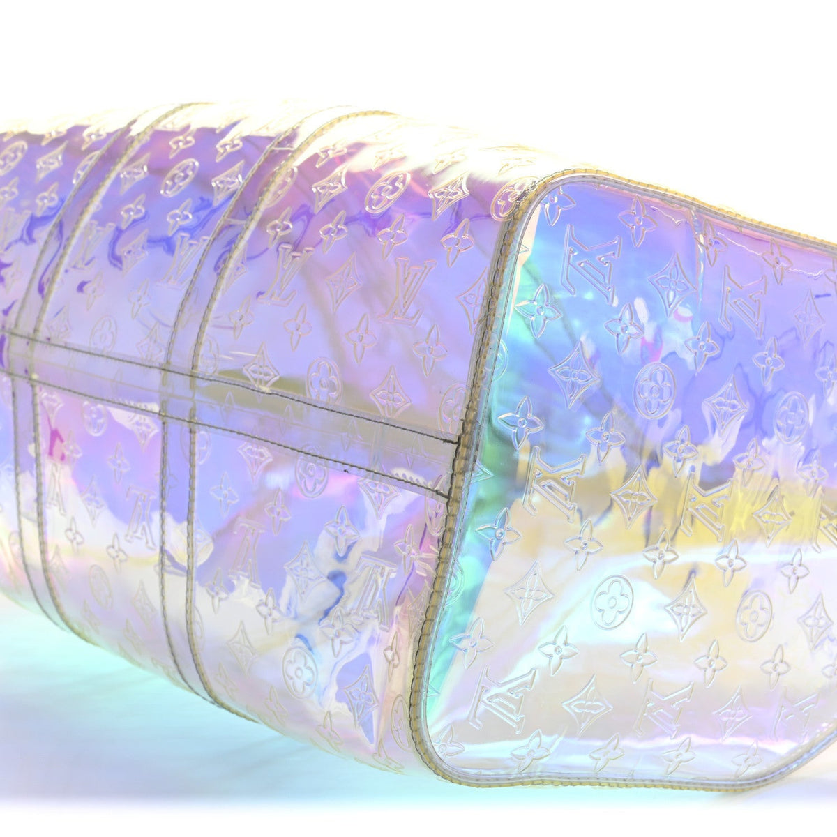 PVC Monogram Keepall Bandouliere 50 Iridescent Prism