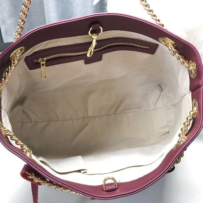 GUCCI SOHO SHOULDER BAG DARK RED 38CM
