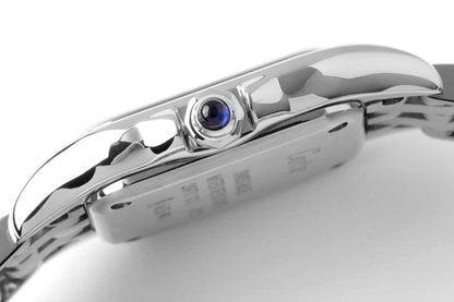 PANTHERE DE CARTIE 22MM QUARTZ STEEL WHITE DIAL