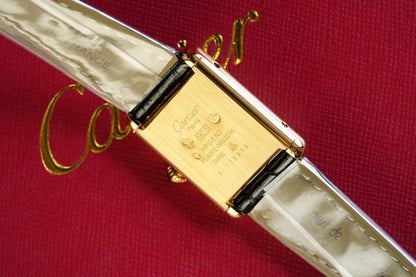 TANK MUST DE SOLO 30MM GOLD CASE LEATHER STRAP
