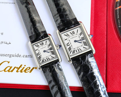 TANK MUST SMALL CROCODILE STRAP WHITE DIAL