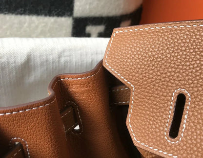 Hermes HMS Handle Bag 30cm Brown