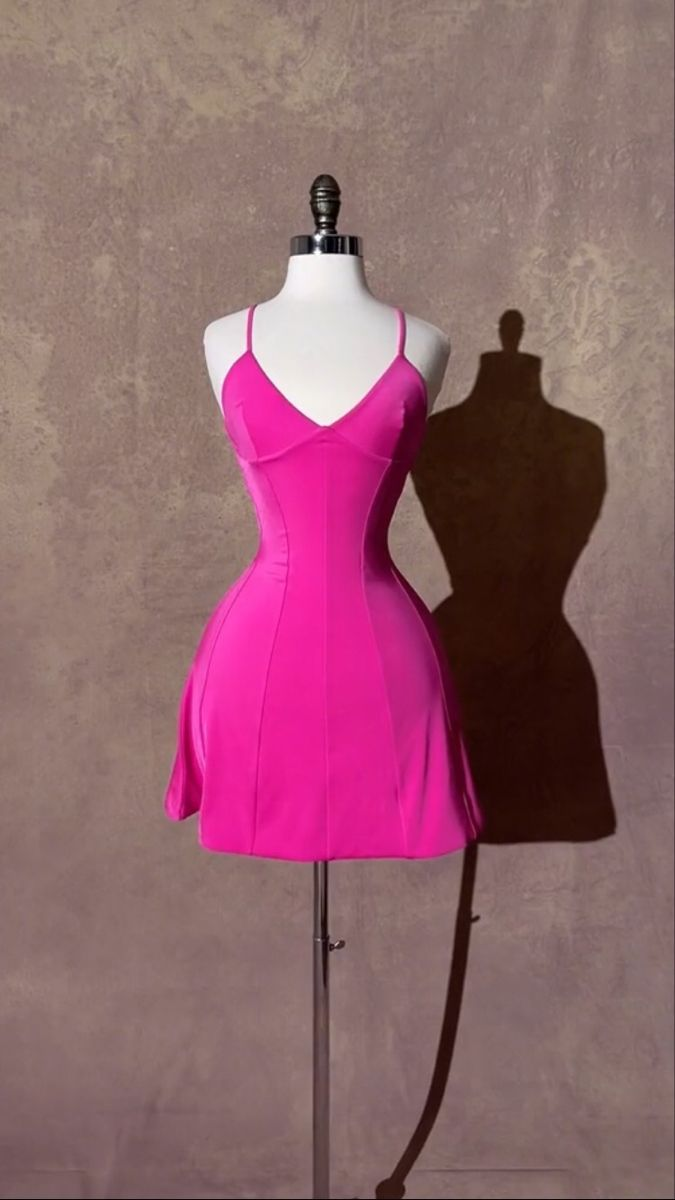 Grape Straps A-Line Satin Short Party Dresses Homecoming Dresses, D1321