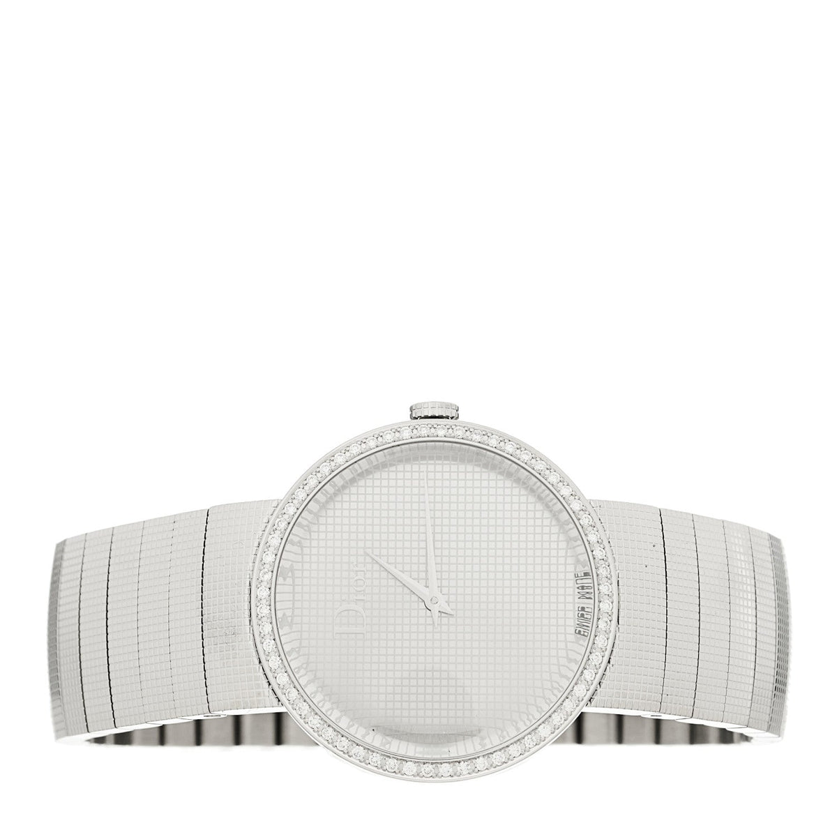 Stainless Steel Diamond Bezel 33mm La D De Dior Quartz Watch