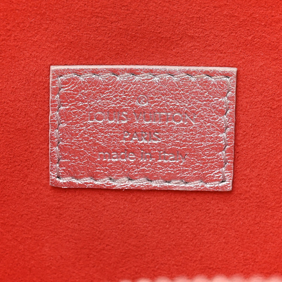 Metallic Lambskin Embossed Monogram Coussin PM Silver