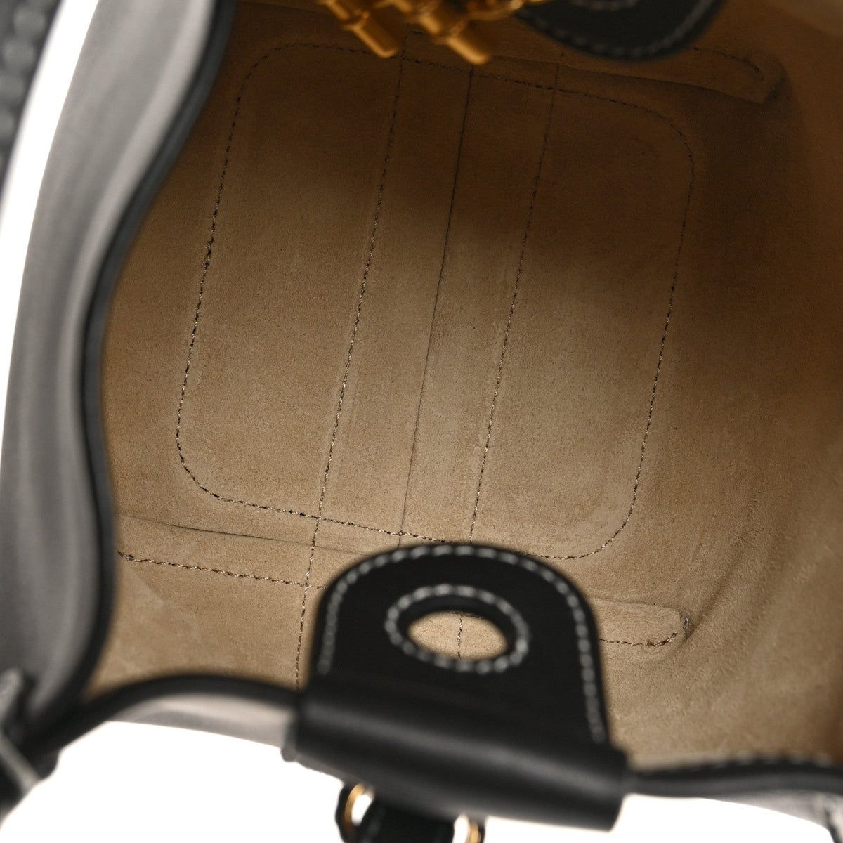 Smooth Calfskin Micro Bale Bag Black