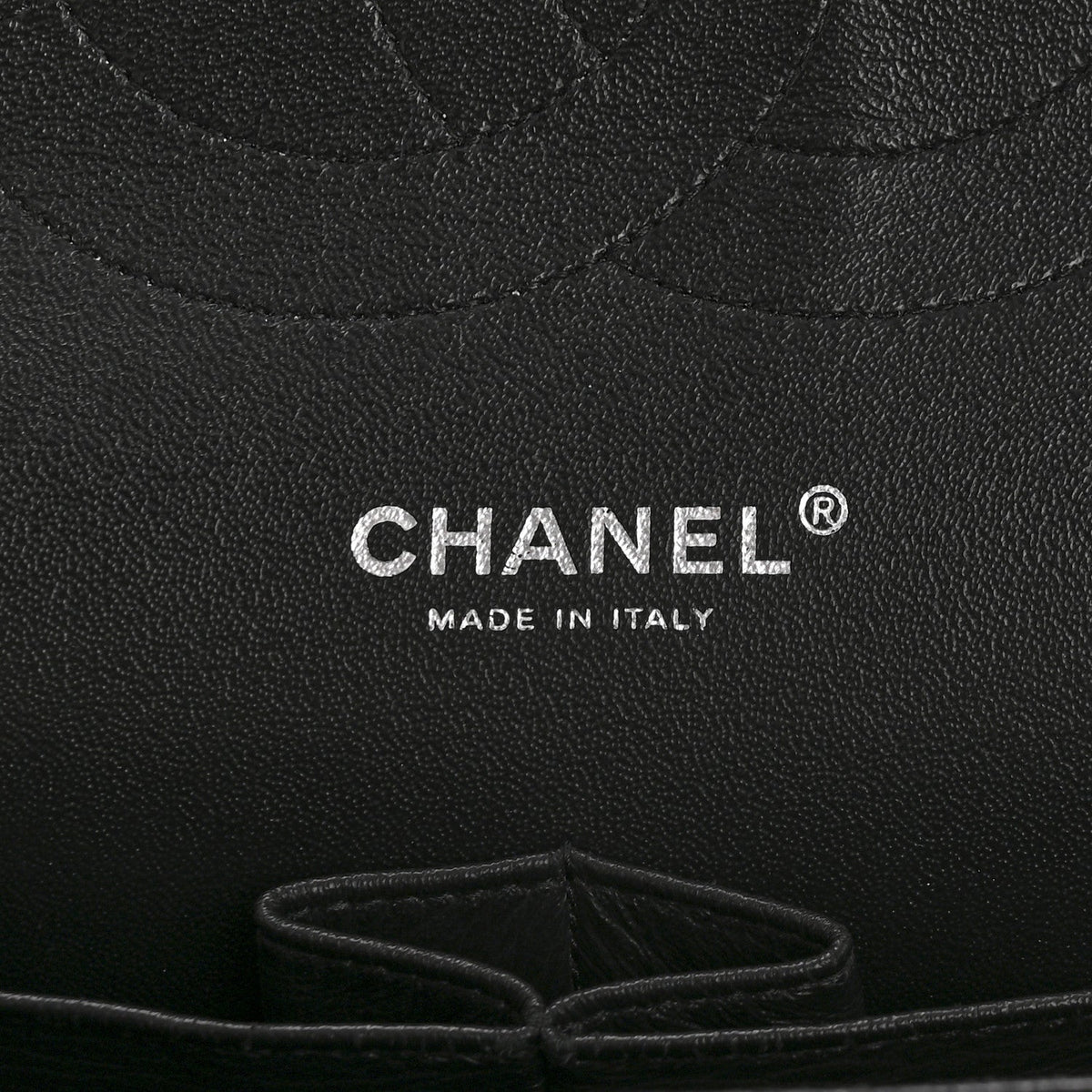 Shiny Crumpled Calfskin Quilted Jumbo Double Flap So Black