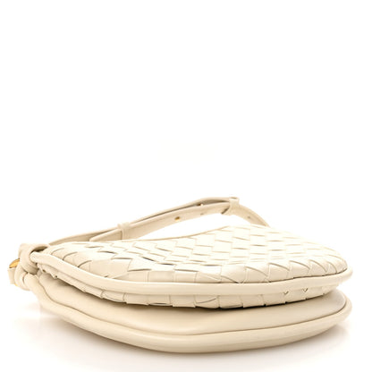 Nappa Intrecciato Small Gemelli Multipocket Bag Sea Salt