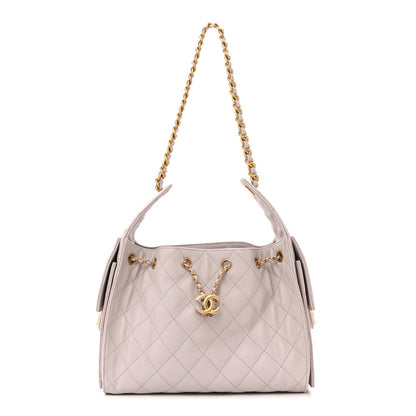 Caviar Quilted Small Chanel 25 Handbag Lilas Lilac