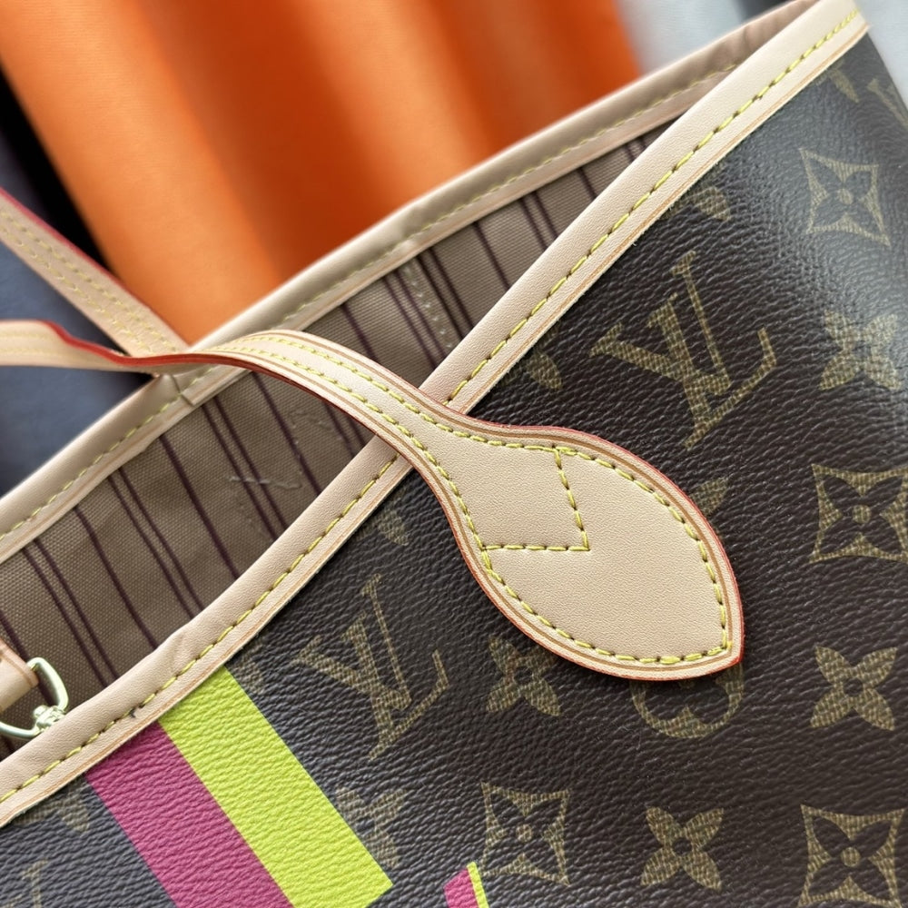 LOUIS VUITTON SAC NEVERFULL MM MON MONOGRAM BROWN 31CM P01926
