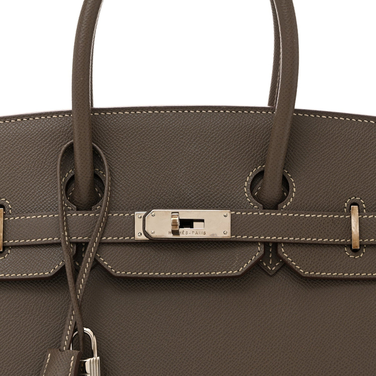 Epsom Candy Birkin 35 Etain Bleu Thalassa