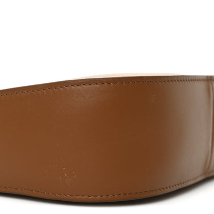 Smooth Calfskin Half Moon Shoulder Bag Chestnut