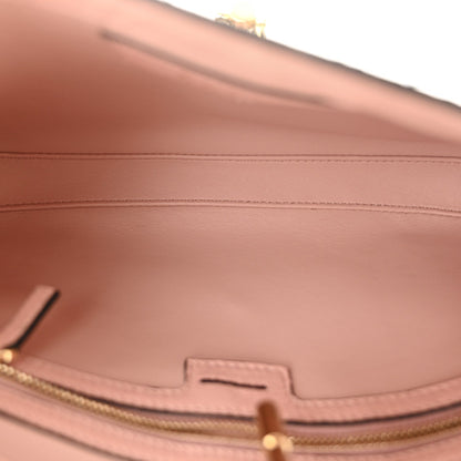Snakeskin Ostrich Calfskin Small Jackie 1961 Hobo Pink Multicolor