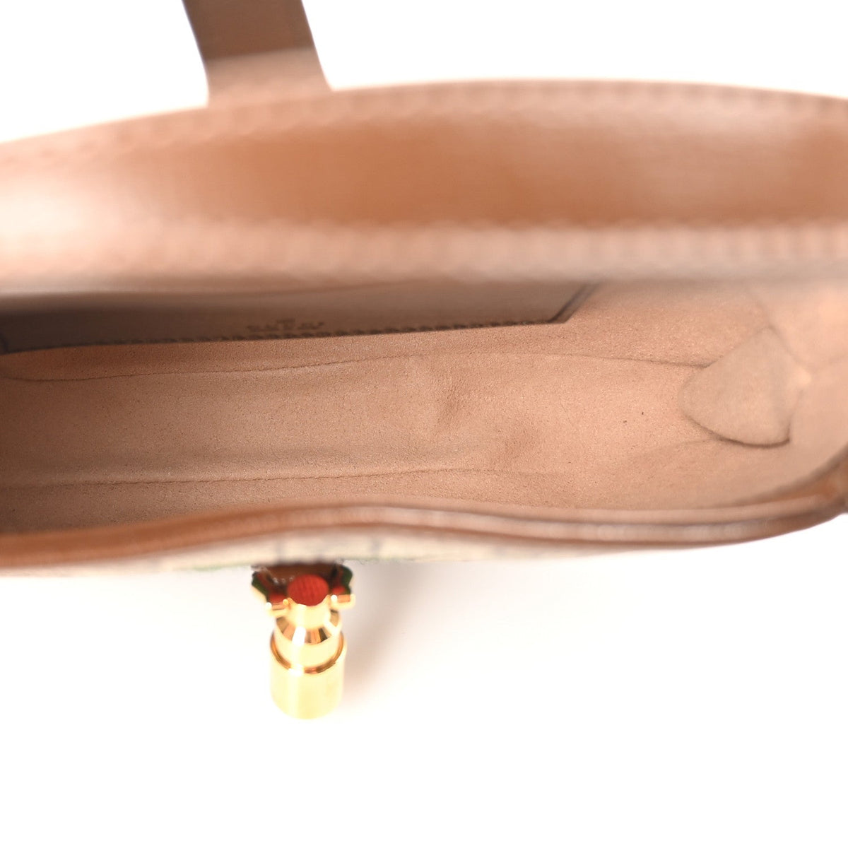 GG Supreme Monogram Azalea Calfskin Web Mini Jackie 1961 Hobo Beige Ebony Brown Sugar