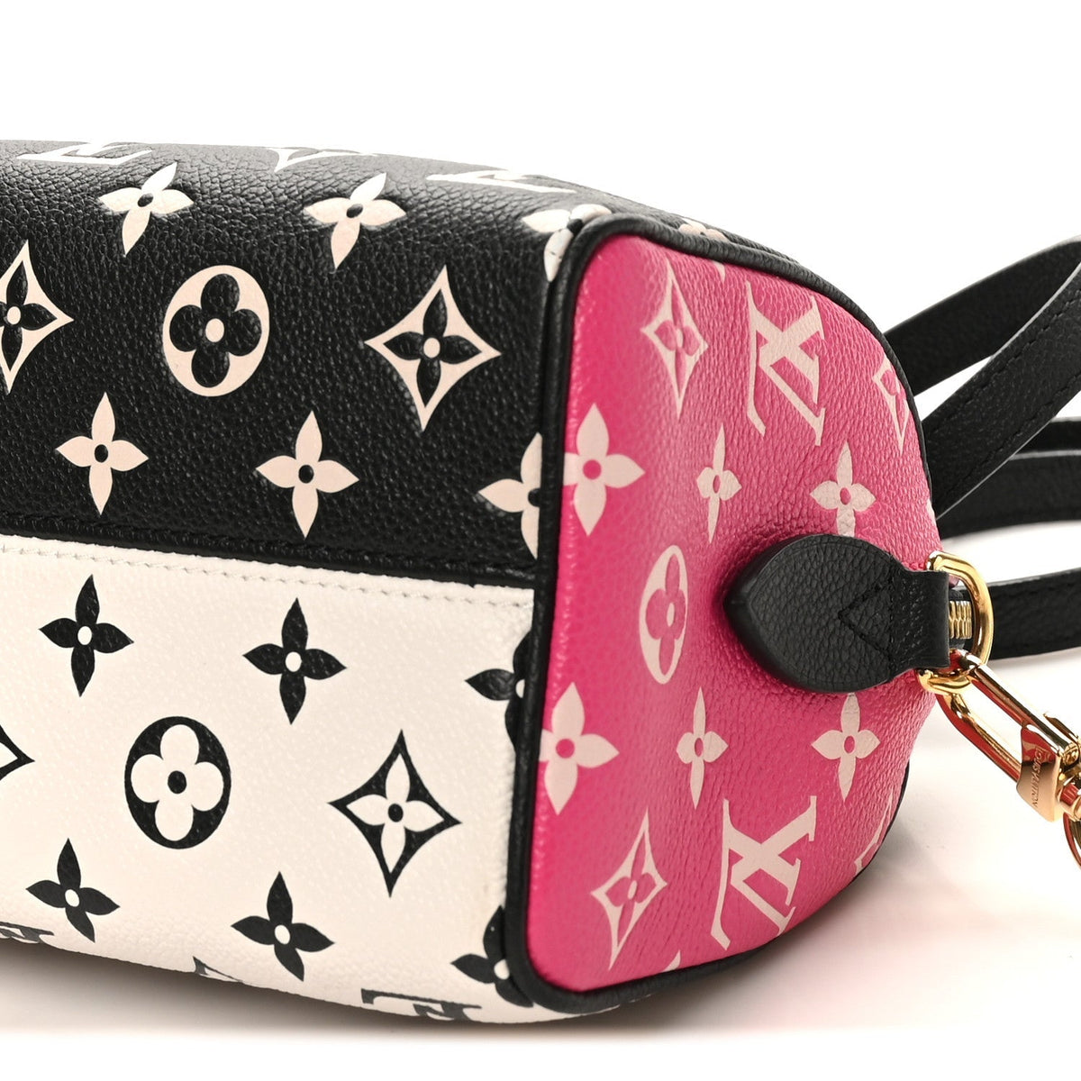 Empreinte Monogram Spring in the City Speedy Bandouliere 20 Black White Pink