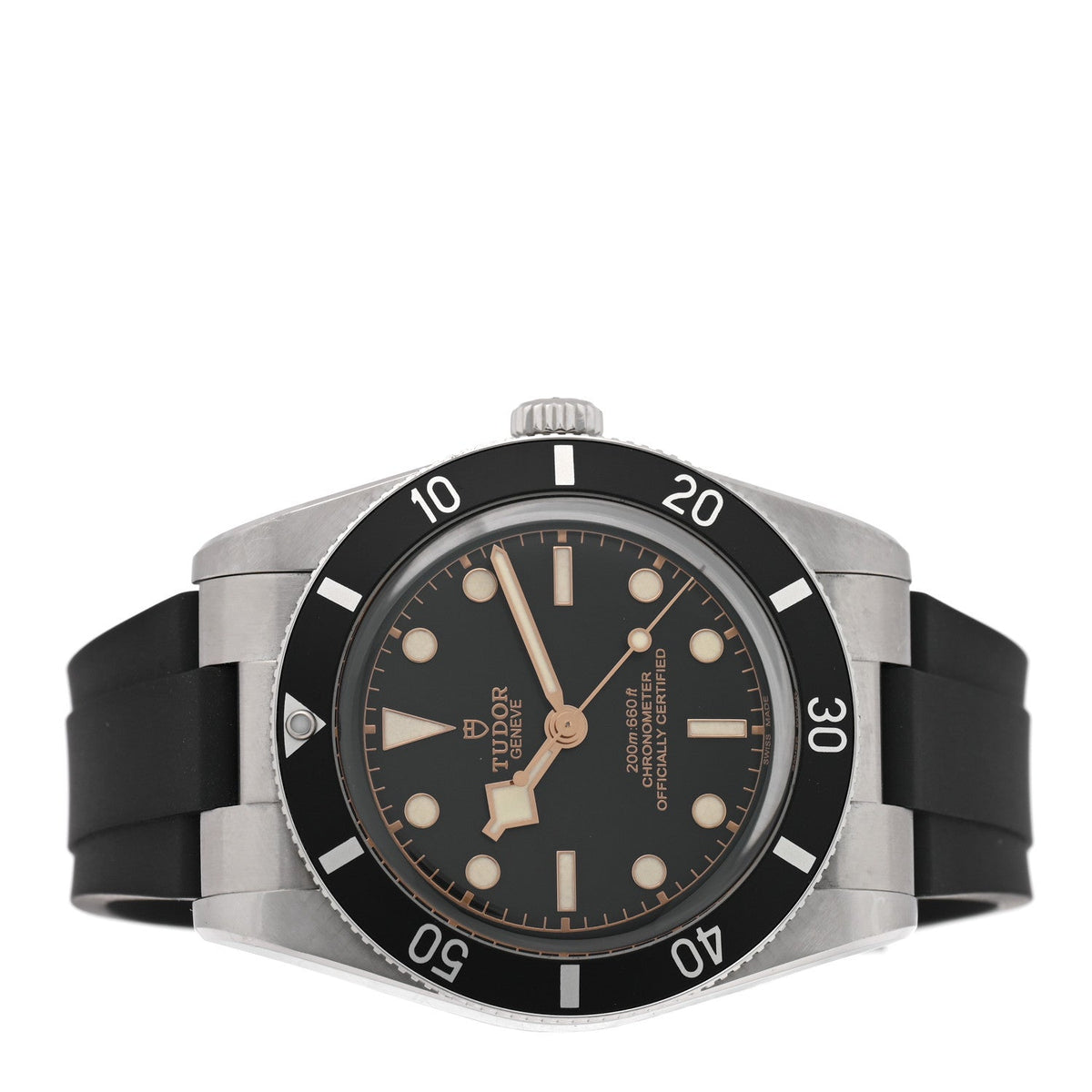 Stainless Steel Rubber 37mm Black Bay Fifty Four Automatic Watch Black 79000N