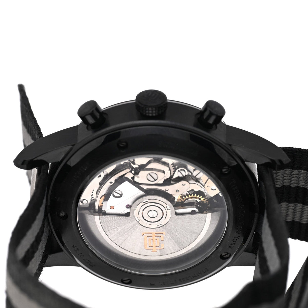 DLC Stainless Steel Nylon 40mm CT60 Automatic Watch Black