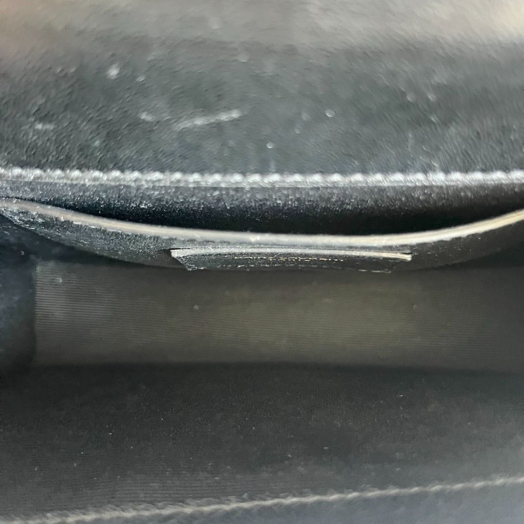 Saint Laurent Black   Velvet Kate Tassel Bag