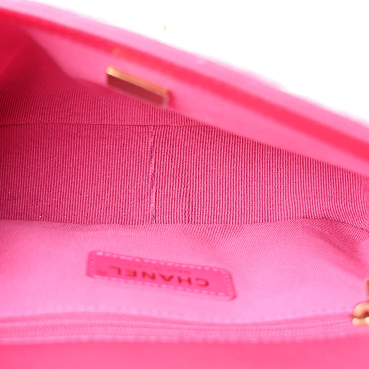 Caviar Quilted Small Twist Your Buttons Flap Fuchsia