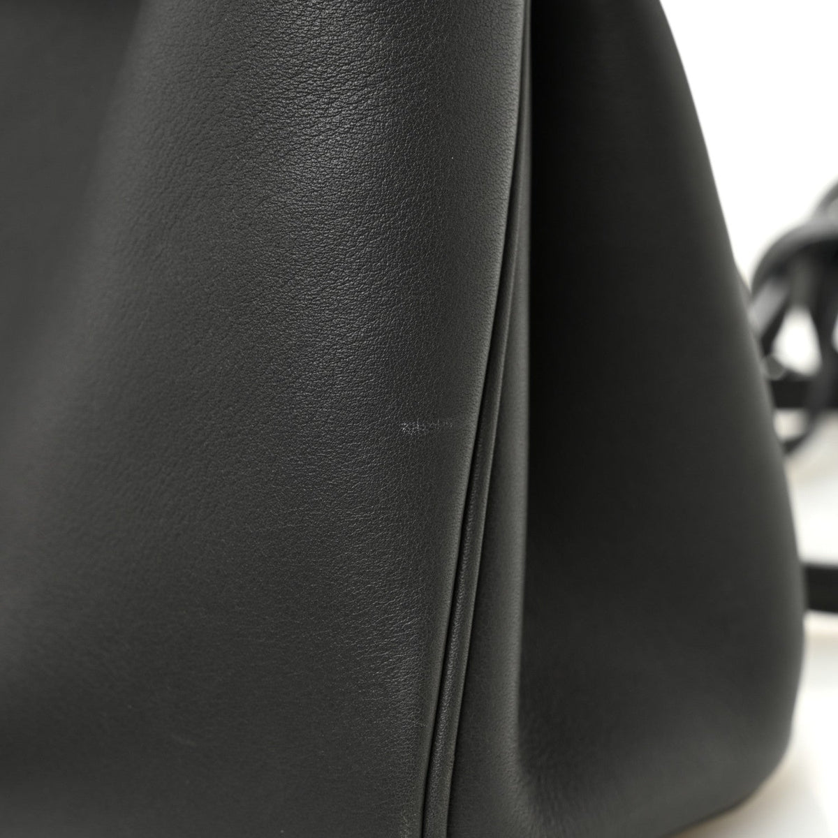 Natural Smooth Calfskin Mini Rodeo Top Handle Handbag Grey