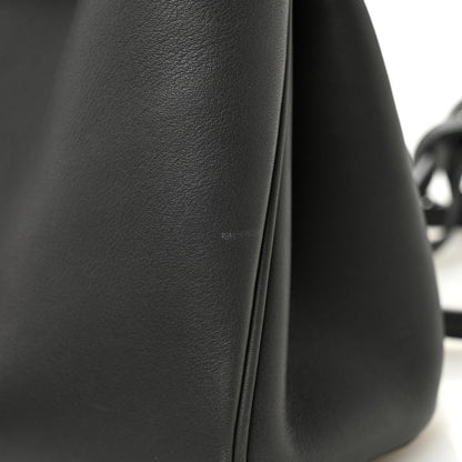 Natural Smooth Calfskin Mini Rodeo Top Handle Handbag Grey